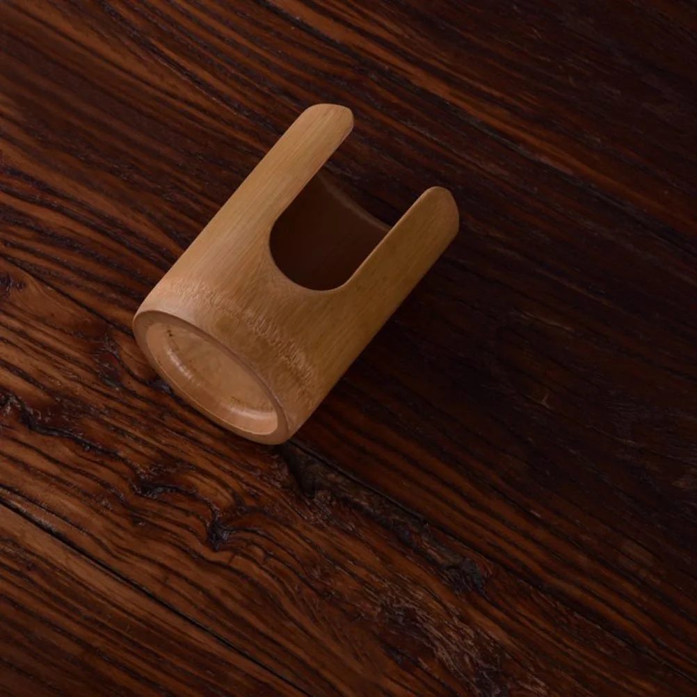

Bamboo Cup Container Teacup Holder Eco Friendly Bamboo Simple Design Suitable Tea Ceremony Office Tea Room