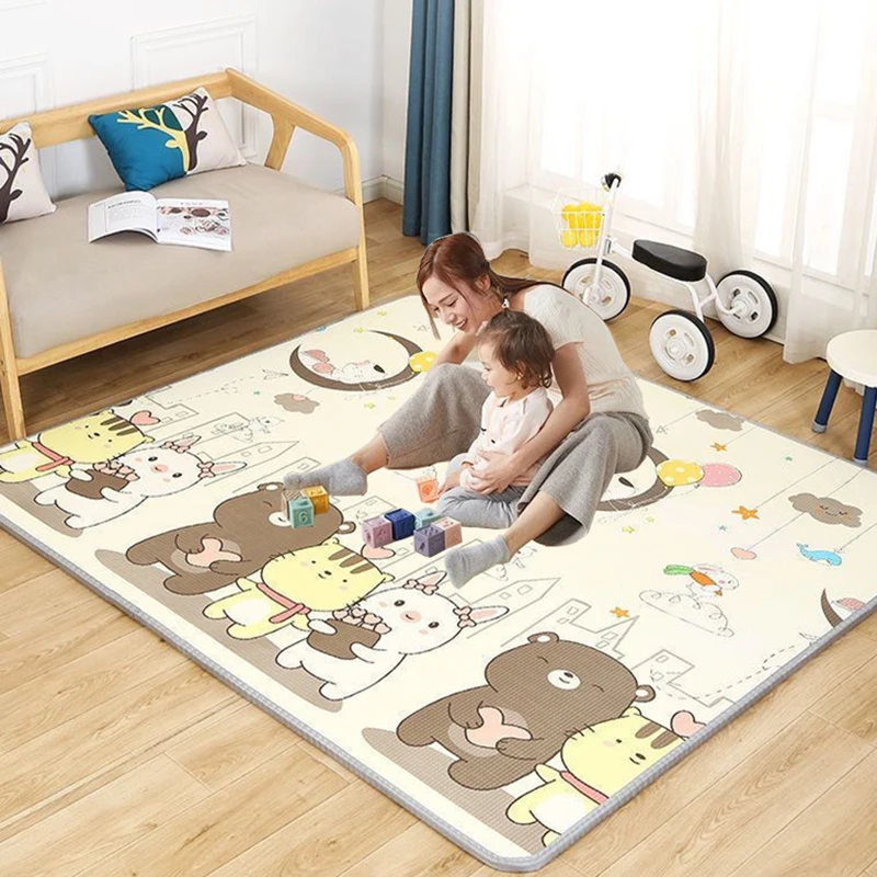 180*1cm Thickness EPE Baby Play Mat Toys for Children Rug Playmat Developing Mat Baby Room Crawling Pad Folding Mat Baby Carpet