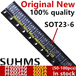 (50-100piece)100% New PF6000AG PF6003AG PF6005AG 6000A 6003A 6005A sot23-6 Chipset