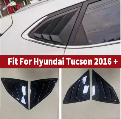 

Car Styling Rear Window Triangle Shutters Blinds Cover Side Tuyere Trim External Accessories Fit For Hyundai Tucson 2016 - 2020