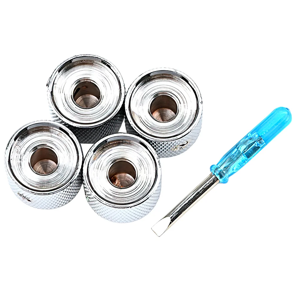 

1 Set Metal Guitar Knobs Bass Volume Control Knob Audio Replacement Accessory Compatible Instruments Durable Easy
