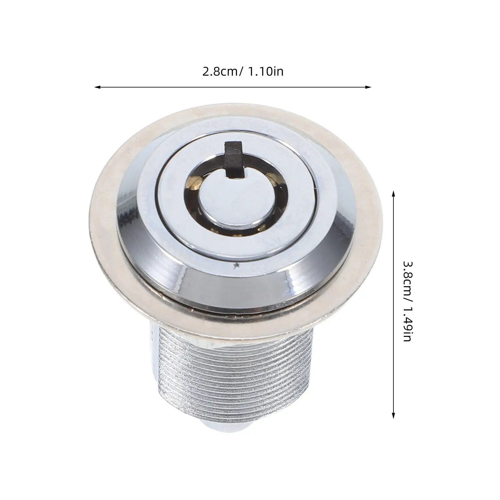 1Set Industrial Strength Keyed Tubular Lock Multipurpose Security Lock for Snack Machine Vending Machine Arcade Cabinet Showcase
