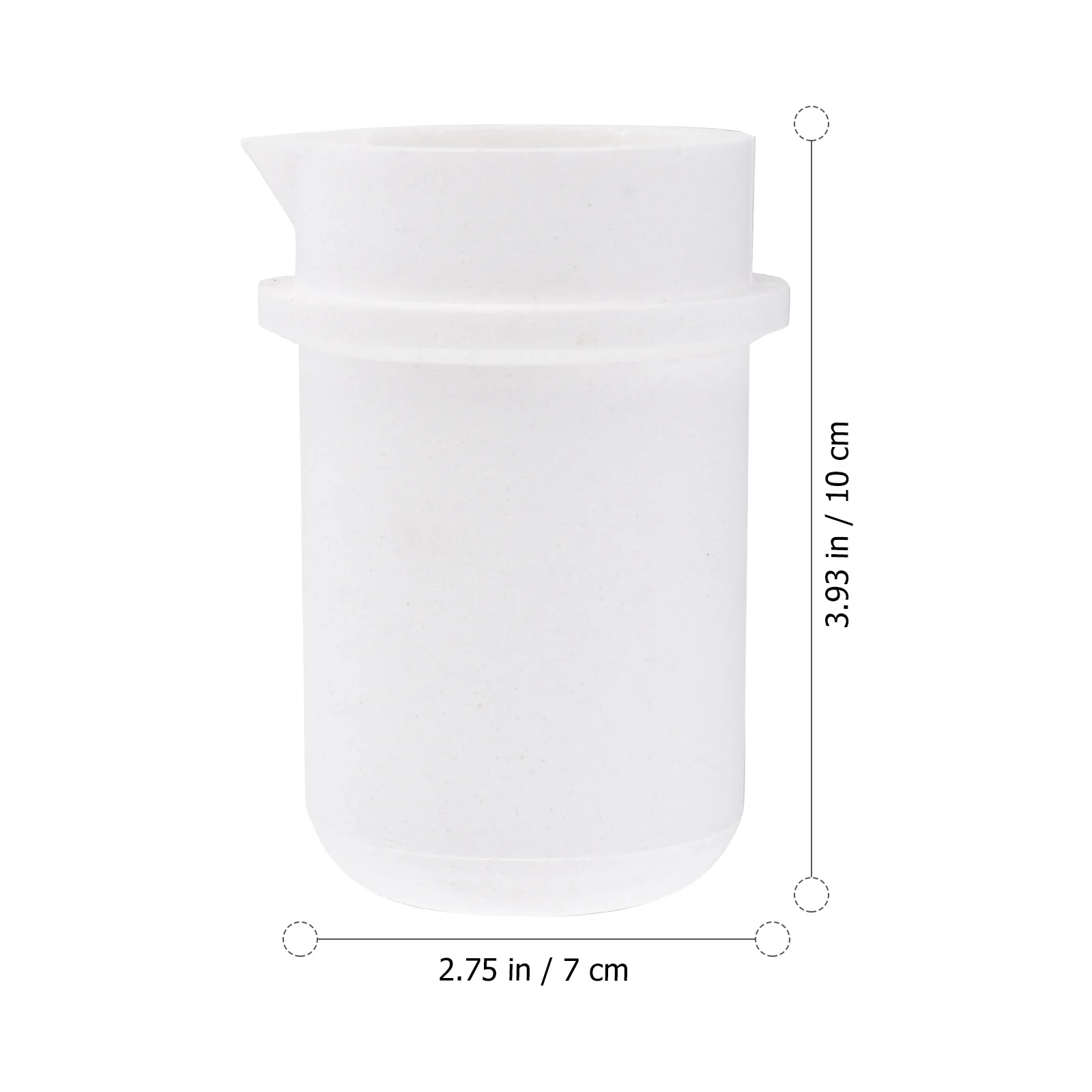 1 قطعة بوتقة كوارتز 30 مل درجة حرارة عالية 1800 ℃   كوب ذوبان المجوهرات للتجربة العلمية لصهر الذهب والفضة والبلاتين