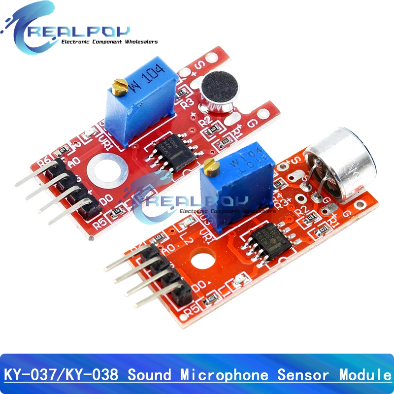 Sound sensor module sound control sensor MAX4466 MAX9814 switch detection whistle switch microphone amplifier For Arduino KY-037