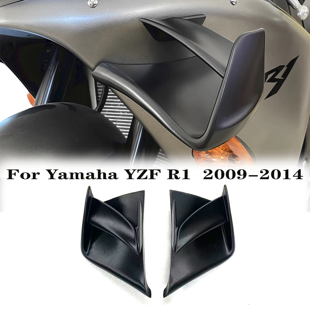 

Motorcycle Fairing Fixed wing For Yamaha YZF R1 2009 2010 2011 2012 2013 2014 YZF-R1 Spoiler Winglet abs High quality