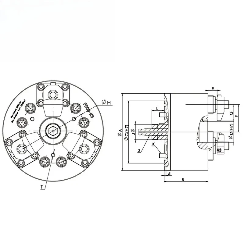 Universal Indexing Dividing Head Finger Chuck Milling Dividing Dividing Head Indexing Head Rotary Table Index Chuck