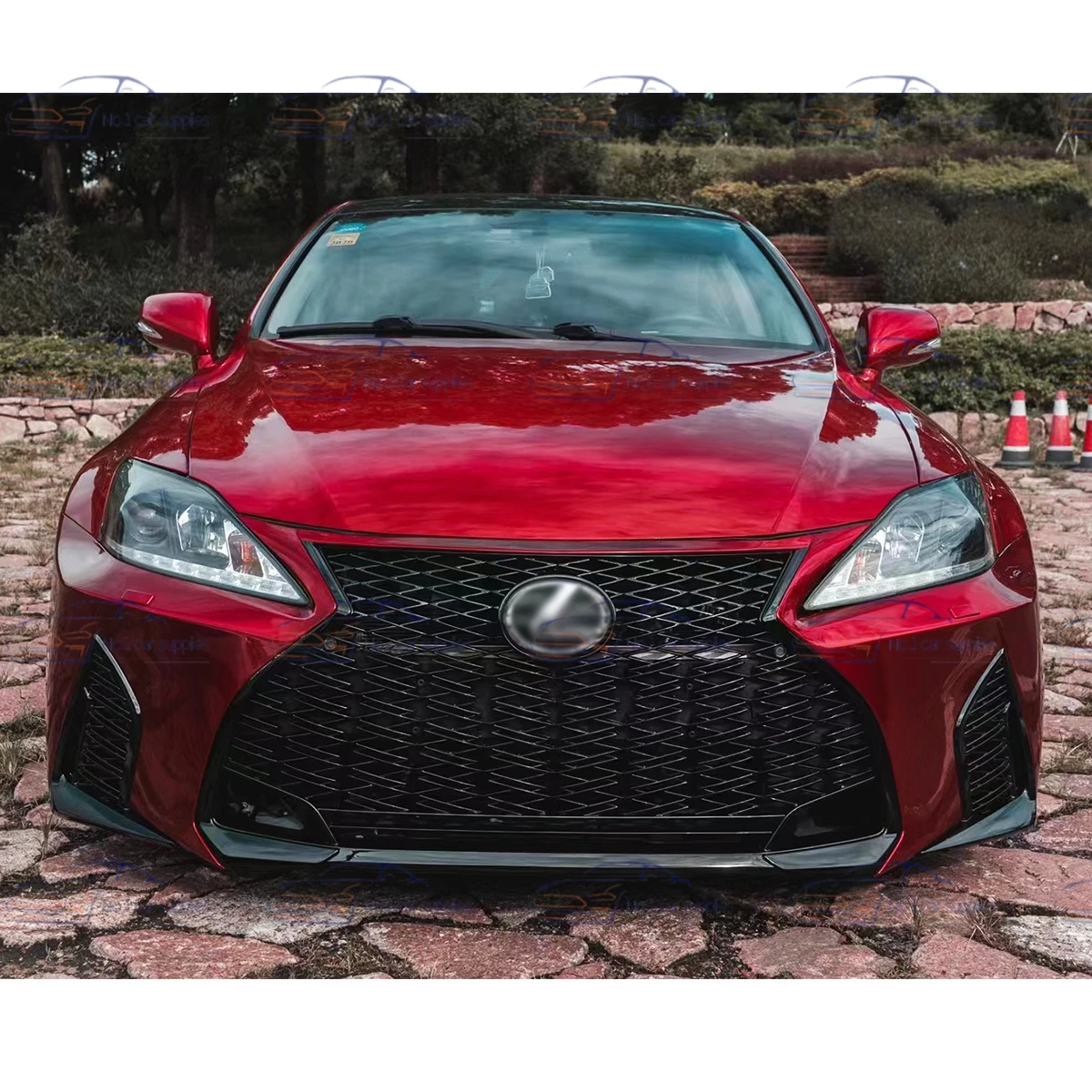 車のバンパー自動車ボディシステムレクサス IS IS250 IS300 ISF 2006-2012 年アップグレード 2021 モデルバンパーグリル