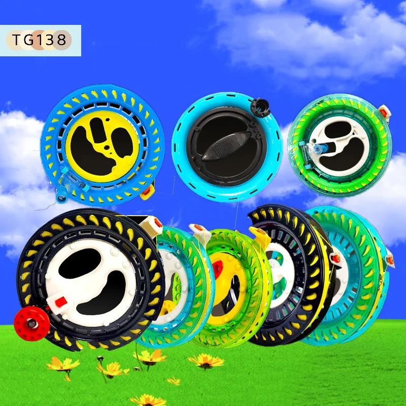 【New】1PC Outdoor Round Grip For Fying Kites 100-400M Kite Reel Winder Fire Wheel String Flying Handle Tool Twisted String Line