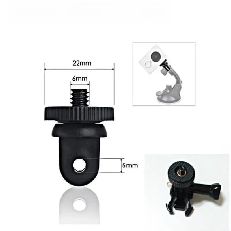 1/4 Inch Screw Tripod Adapter 360 Rotating Mount Holder For Go Pro 13 12 11 10 9 8 Insta360 One X2 X3 X4 DJI Camera Accessories