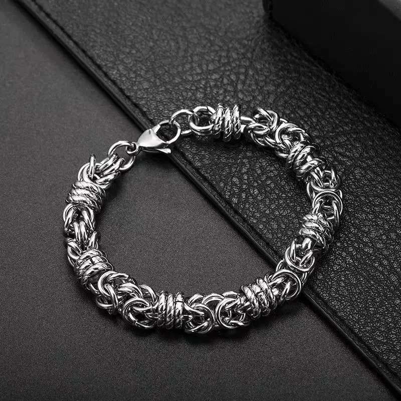 Tarnish Free Titanium Steel Cuban Link Bracelet Men Minimalist Inspired Vintage Wristwear Luxury Mens Jewelry