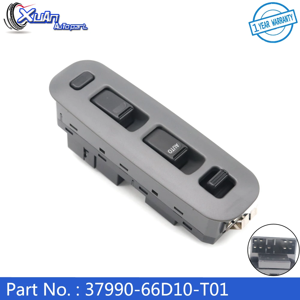 XUAN New Electric Power Master Window Switch Control Button 37990-66D10-T01 for Suzuki Grand Vitara XL-7 1999-2006 3799066D10T01