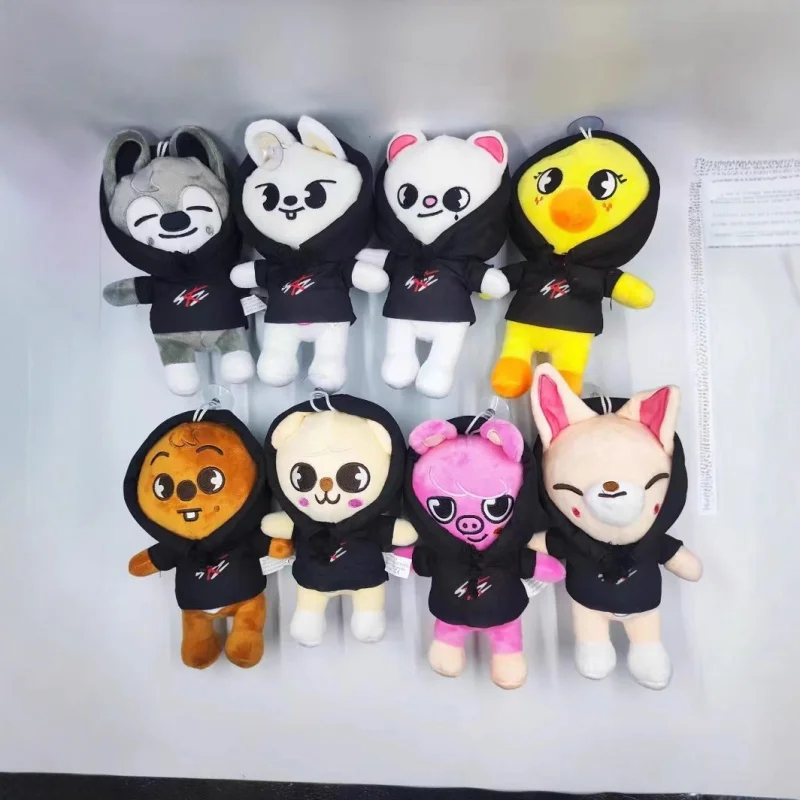 Skzoo Plush Toys 20cm Stray Kids Plush Wolf Chan Cartoon Stuffed Animal Plushies Doll Cute Companion for Kids Adults Fans Gift