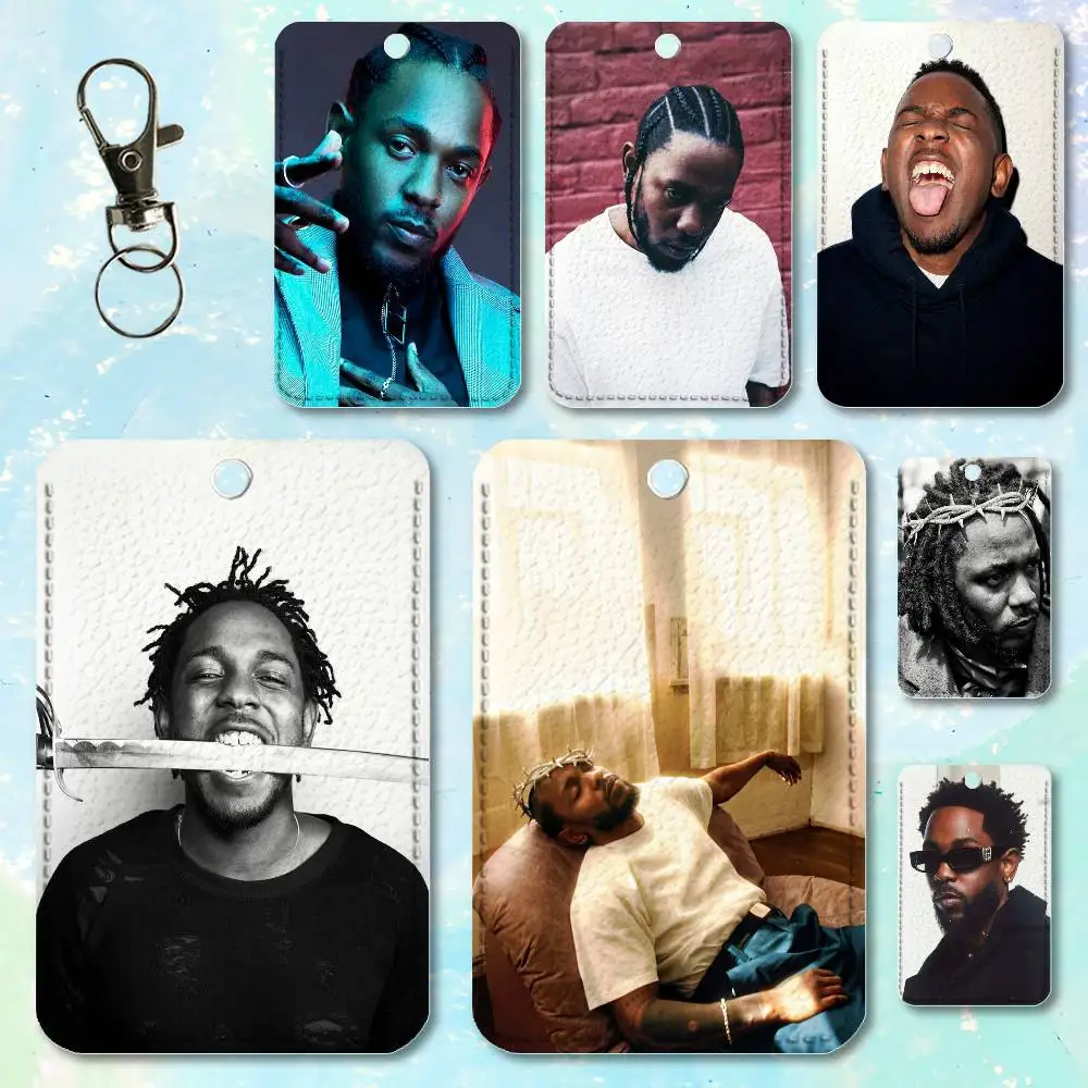 

k-kendrick Rapper l-lamar Custom Access Card Case Leather Card Holder Transportation Card Case Gifts