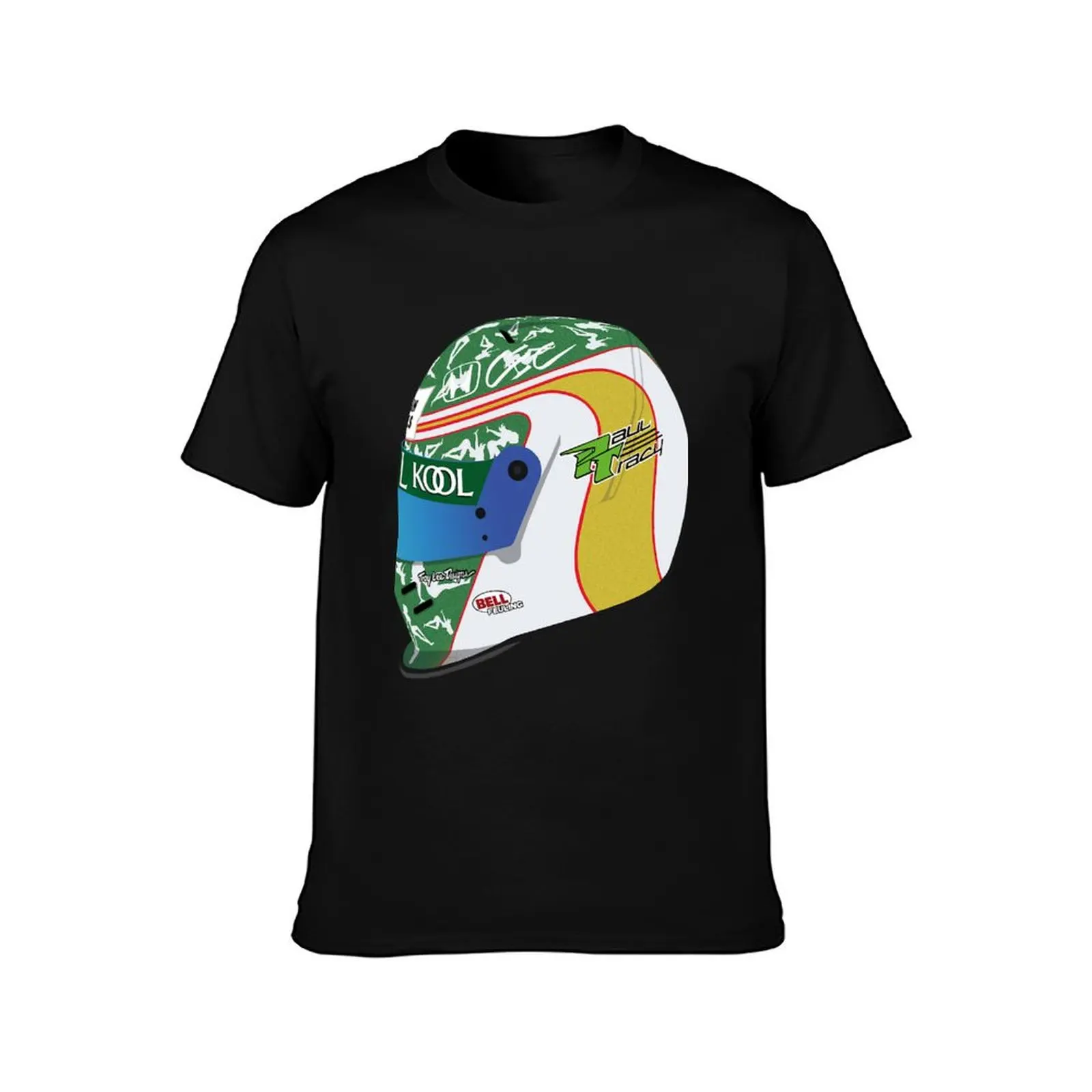 Paul Tracy (2002) Houston _girlie_ helmet T-Shirt Summer Casual Cotton Tee Oversized Streetwear Tops Vintage Graphic Print