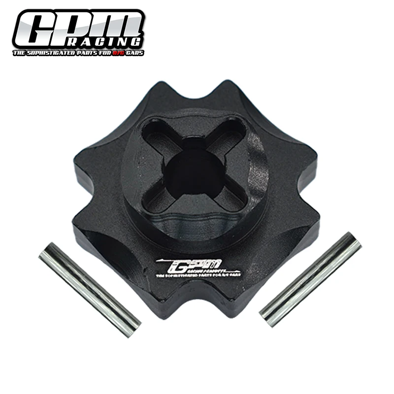 Aluminium uitgangen voor het centrale differentieel, geschikt voor de LOSI 1/8 LMT massieve as LOS242035.