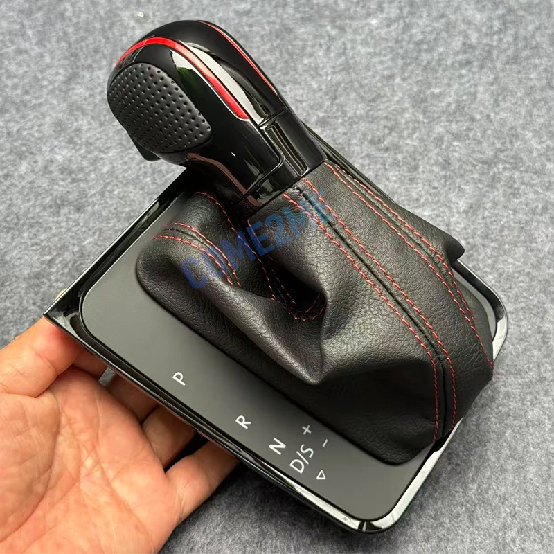 DSG Genuine Leather Red Stitch Gear Shift Knob for VW Golf 7 - Automotive Shift Knobs Carbon fiber forging process, customizable