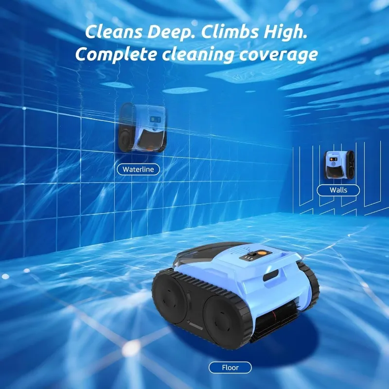 Smart pool cleaning tool, wireless pool cleaning robot, wall climbing, pool cleaning tool