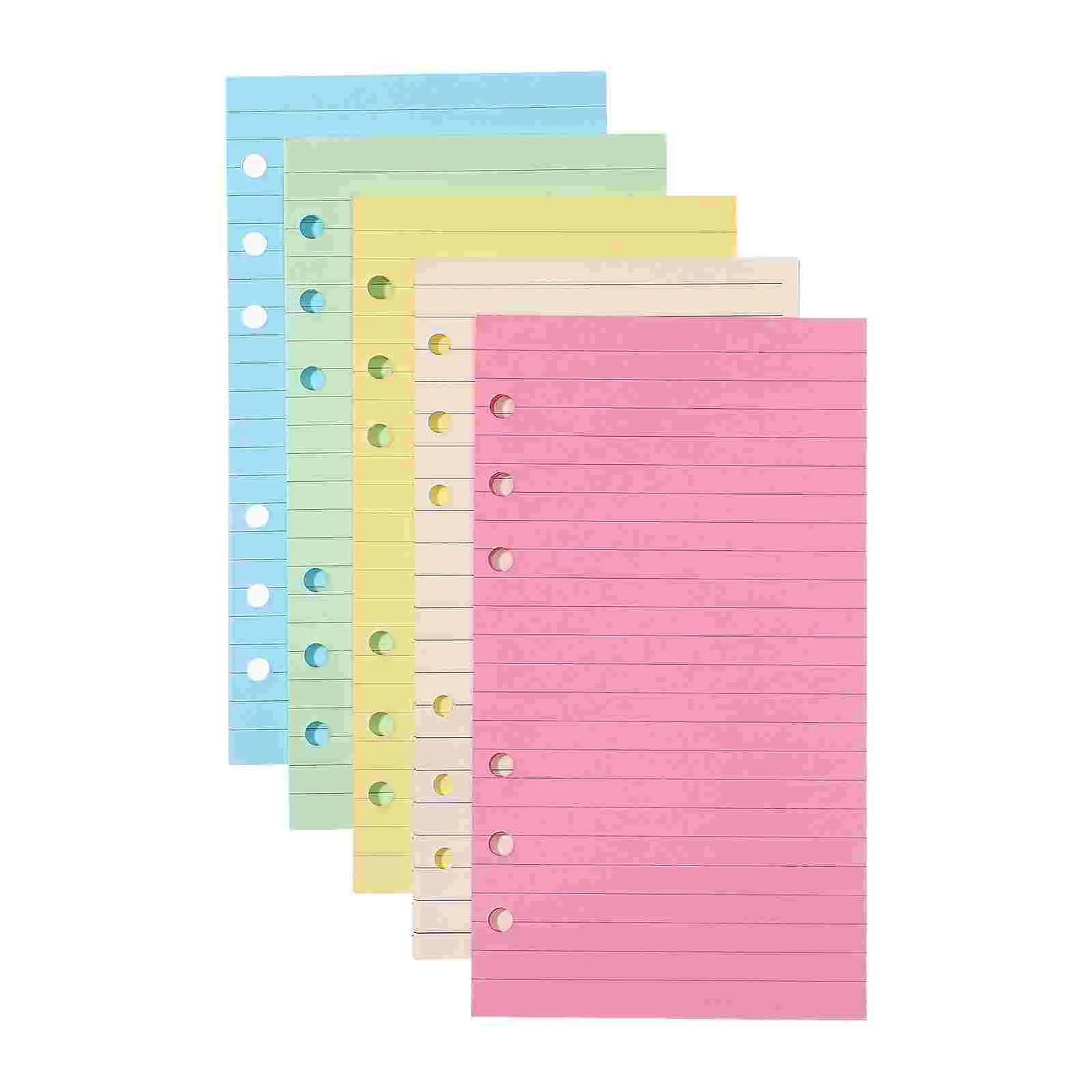 

Mini Refills Paper Lined A5 Binder Note Book Inserts Colorful Loose Leaf Filler