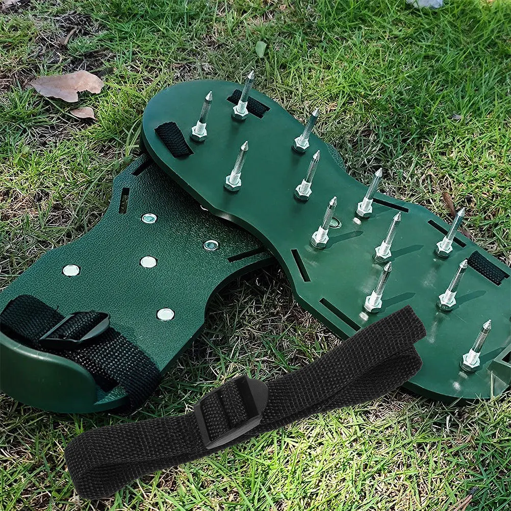 

10Pcs Garden Lawn Aerator Nail Anti-Slip Aerator Sandals Strap for Lawn Soil Aeration Yard Grass Health Improvement