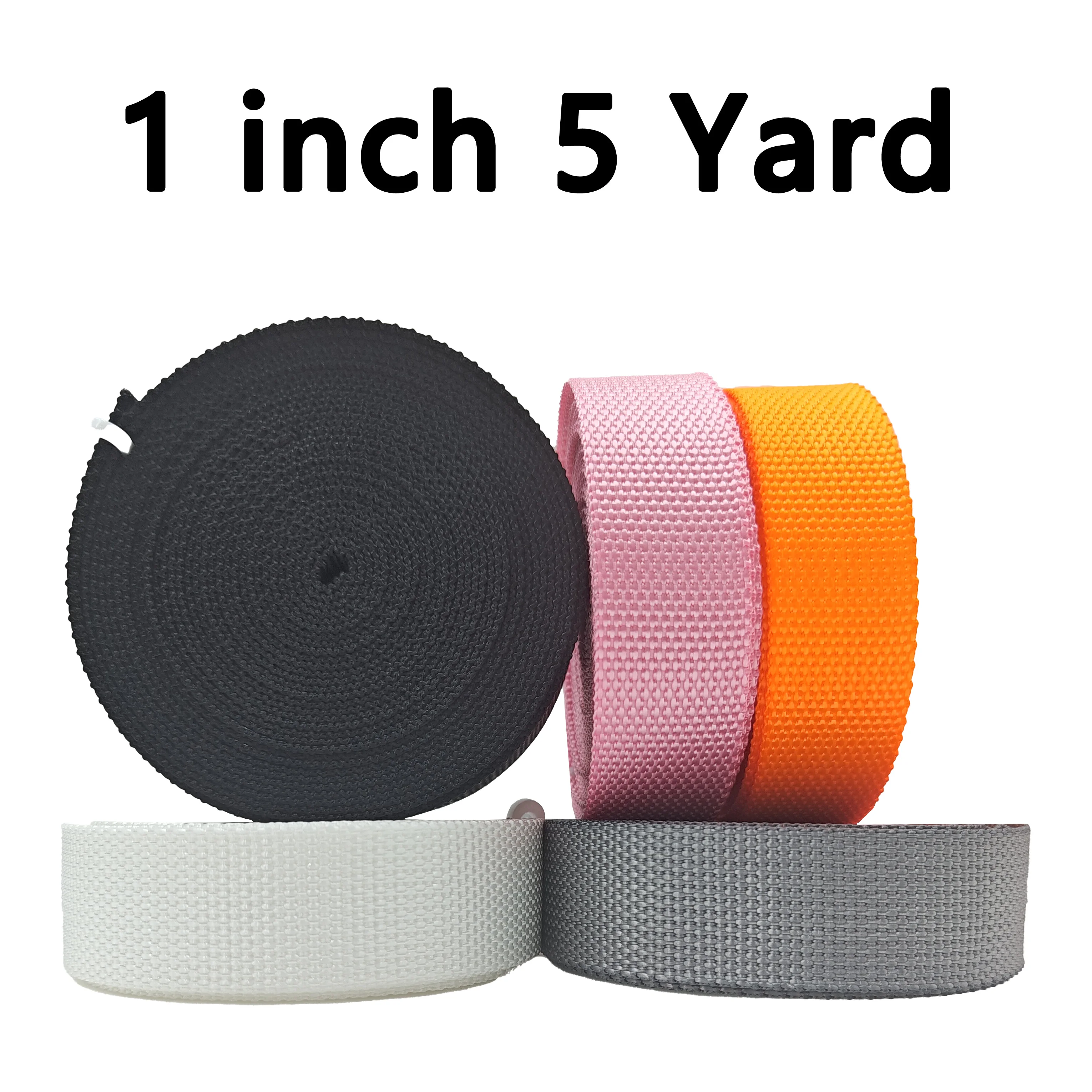 Fettuccia in Nylon da 1 pollice-5 Yard, reggia in Nylon resistente per ingranaggi interni o esterni, artigianato fai-da-te, riparazione