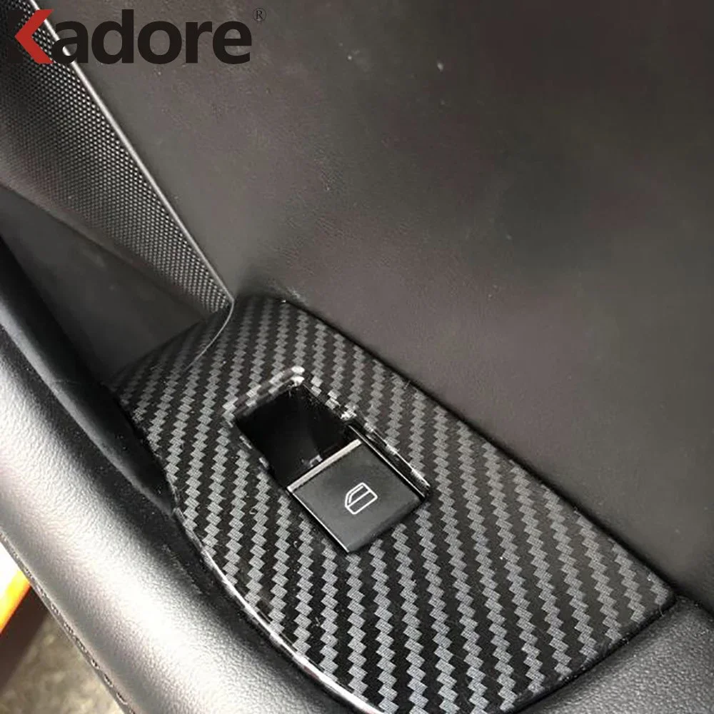 For Mazda CX-30 CX30 2020-2022 2023 2024 Window Lift Switch Panel Cover Door Armrest Trim Sticker Interior Car Accessories