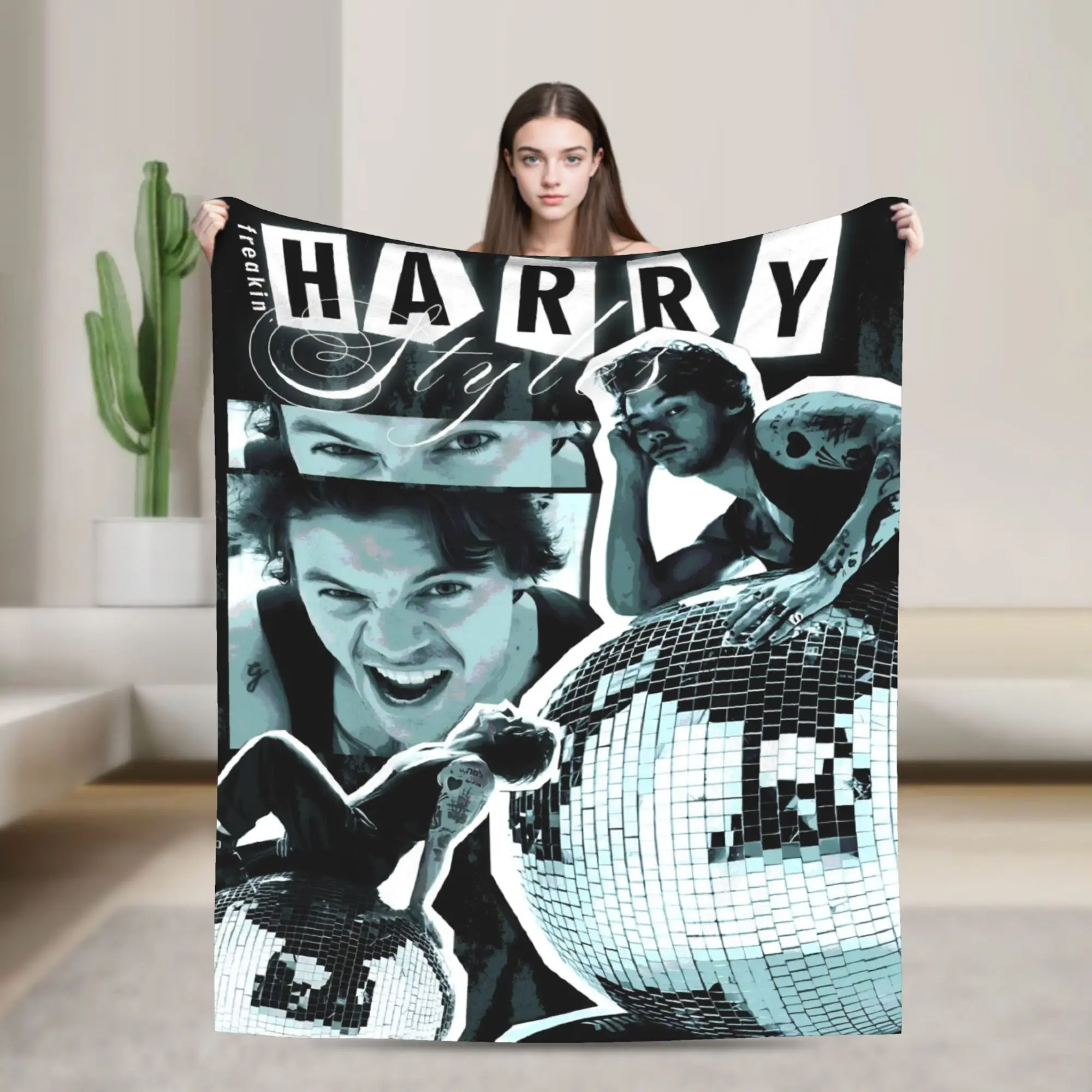 Kiss All The Time Disco 2026 Blankets Harrys Music Styles  Fleece Funny Breathable Throw Blankets for Home Decoration