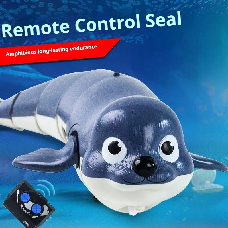 

Игрушка-тюлень с дистанционным управлением-амфибия — погружная и подвижная детская игрушка двойного назначения для бассейна/пляжной ванны и времени