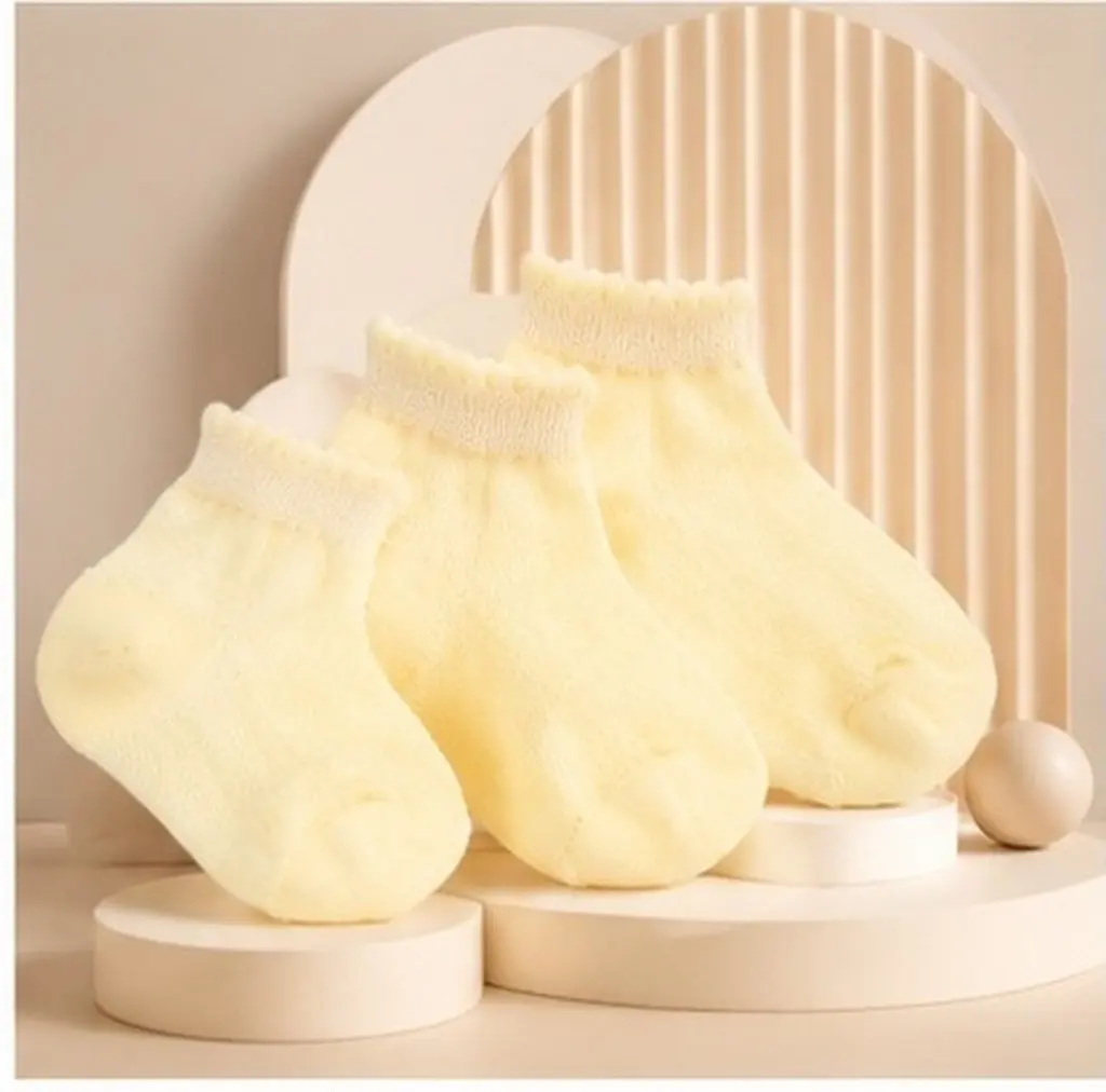 3 Pairs Of Little Girls Breathable Cotton Socks: Cute Edge Princess Short Socks For Babies Kids - Lace Comfortable Summer Wear F