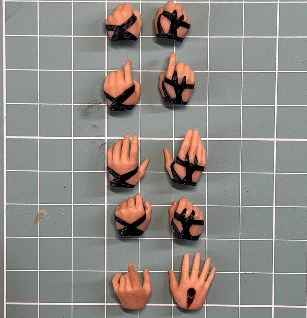 

1/12th 3ATOYS Man Player Hand Types Changeable 10PCS/SET PVC Material For 6" SHF Ant Action Figure Fans DIY