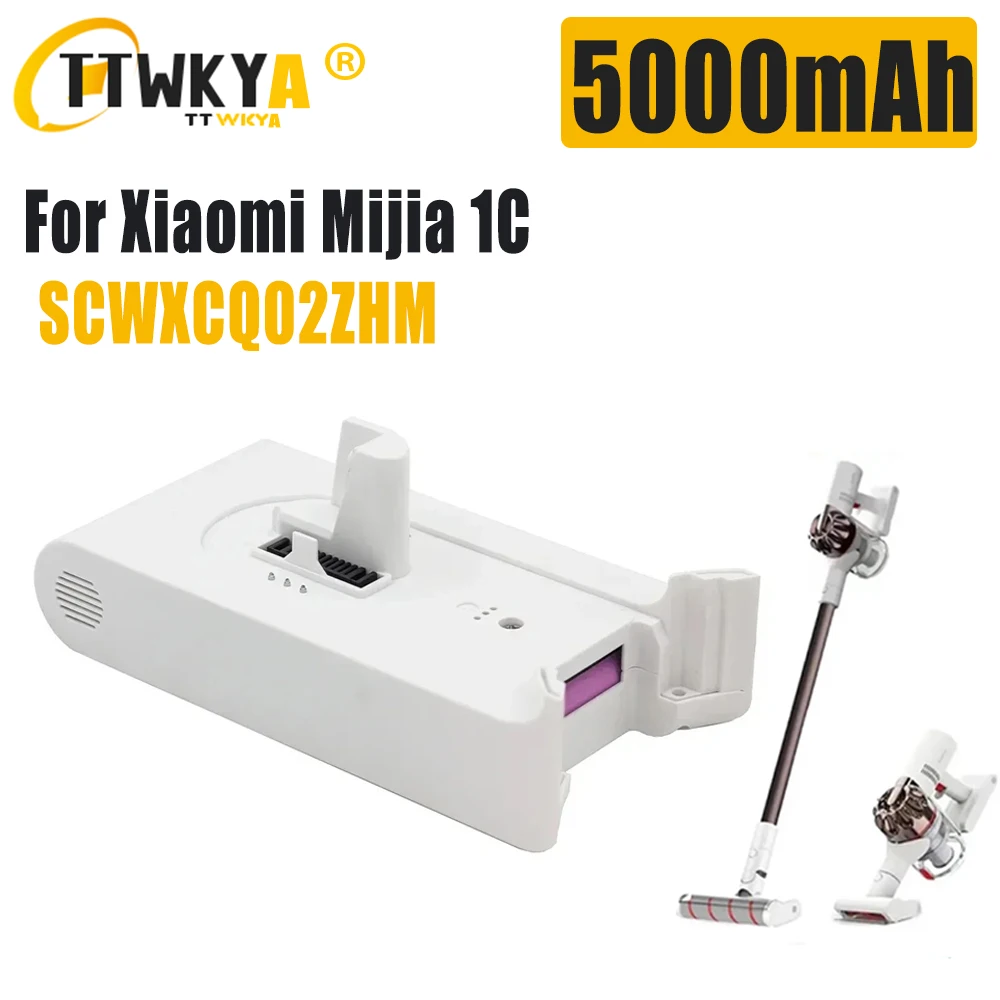 

Original 5000mAh For Xiaomi Handheld Cordless Vacuum Cleaner Accessories 1C SCWXCQ02ZHM Vacuum Cleaner Replacement Battery Back