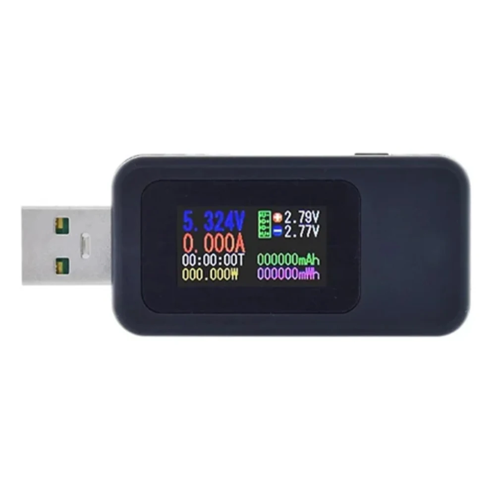 

10 in 1 DC Digital Voltmeter TYPE-C USB Tester Amperimetro Current Voltage Meter Amp Volt Ammeter Detector Power Bank Charger