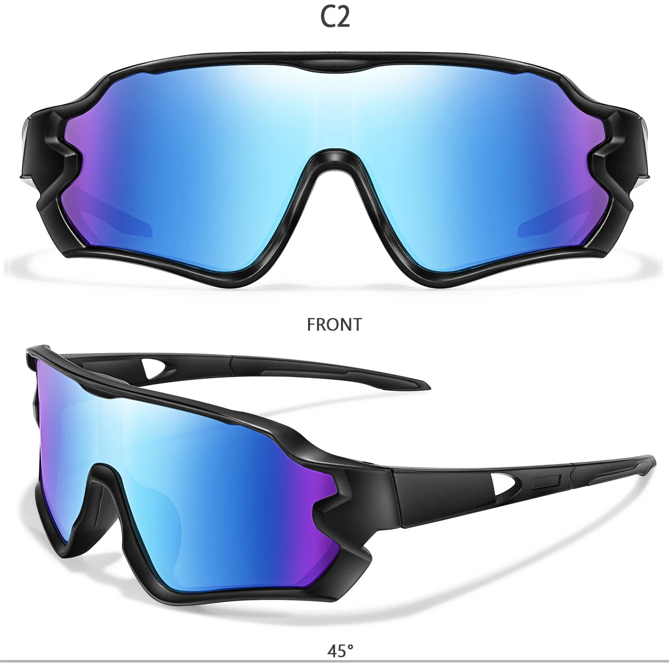 9-15 Jahre alte Kinder Radfahren Sonnenbrillen Jungen und Mädchen Outdoor-Sport Reiten UV400 Campingbrille Angeln Fahrrad Kinder Brillen – Detail 9