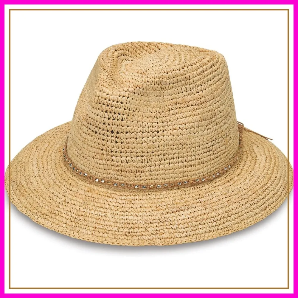

Women's Wide Brim Sun Hat with Adjustable Sizing for Medium Crown Sizes
