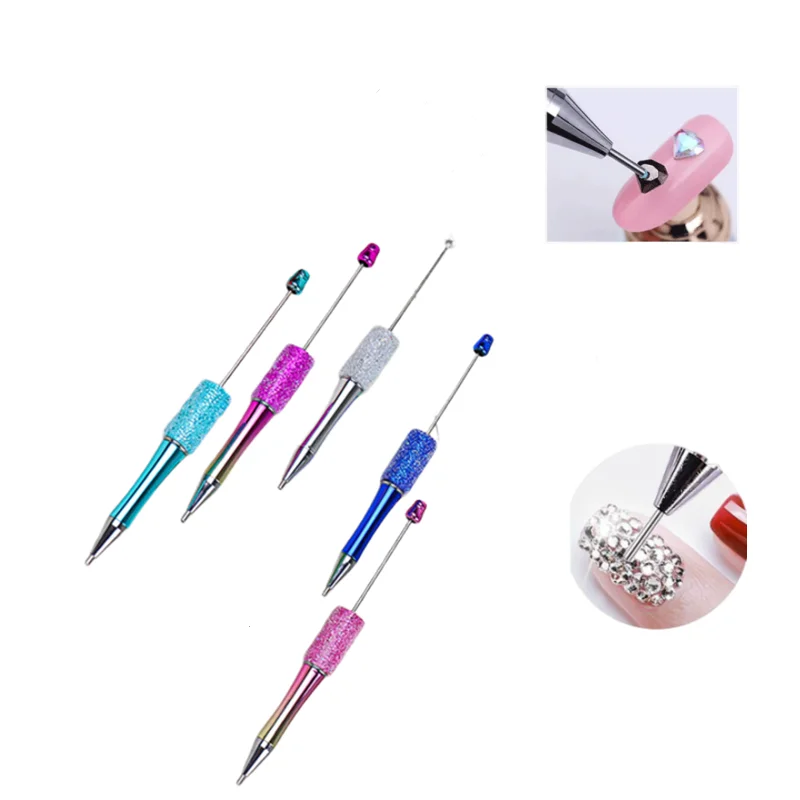 1Pc Nail Art Diamant Plukker Puntpen Draagbare Kleur 5d Diamant Sieraden Schilderij Pen Diy Kralen Borduurwerk Accessoire Tool