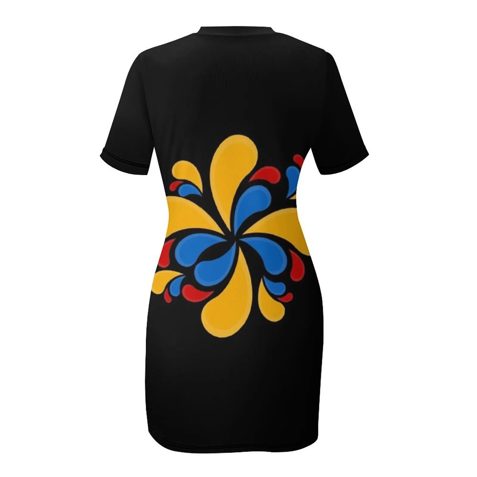 Colombian T-shirts Short Sleeved Dress women's clothing trend 2025 Women's long dress