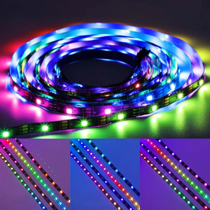 WS2812B DC5V LED Strip Light RGB 3 Pin Addressable LED Headers PC for ASUS AURA SYNC/ MSI Mystic Light Sync/ GIGABYTE Fusion 2.0