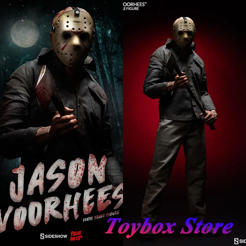 

Sideshow 100360 1/6 Collectible Jason Voorheesks Action Figure Friday the 13th Horror Movie Simulation 12" Full Set Male Model