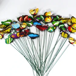 1PC Bunch of Butterflies Garden Yard Planter Colorful Whimsical Butterfly Stakes Decoracion Outdoor Wedding Party Decoration