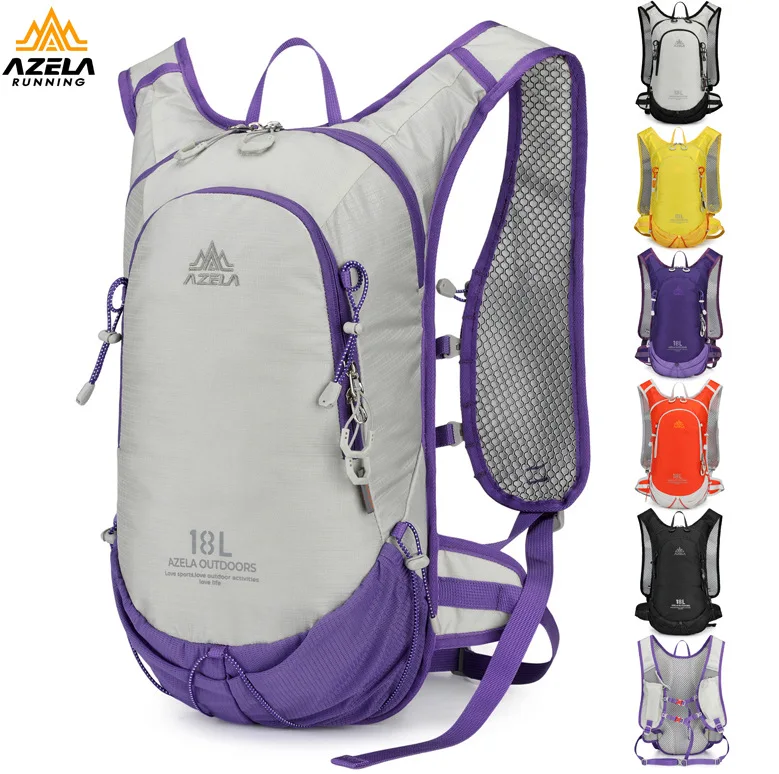 Nylon ultra-light breathable backpack, multi-functional color-blocking large-capacity hiking and mountaineering backpack