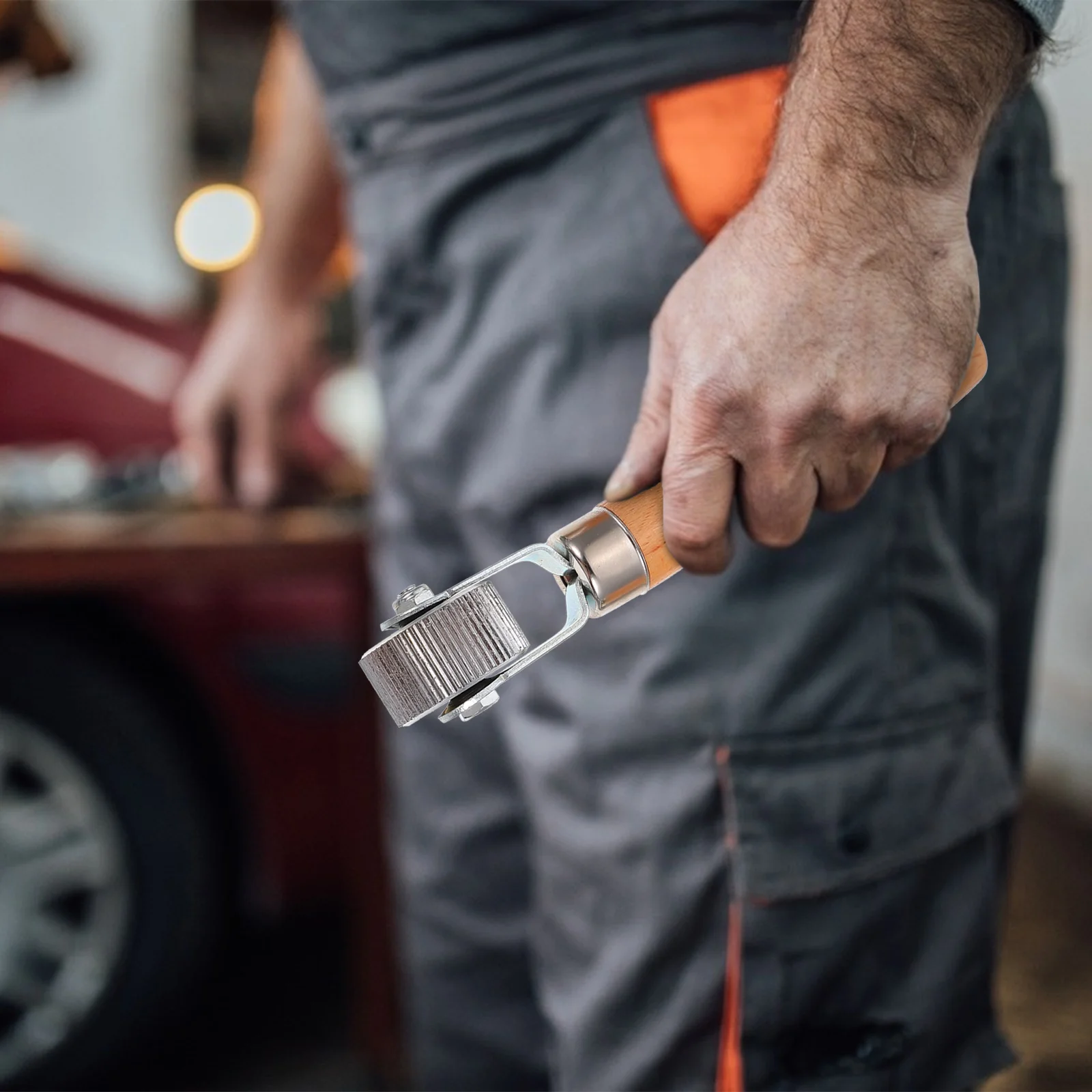 

3Pcs Car Tire Repair Tools Wooden Handle Rollers for Efficient Tire Patch Adhesion Pressing Wheel with High Wear Resistance