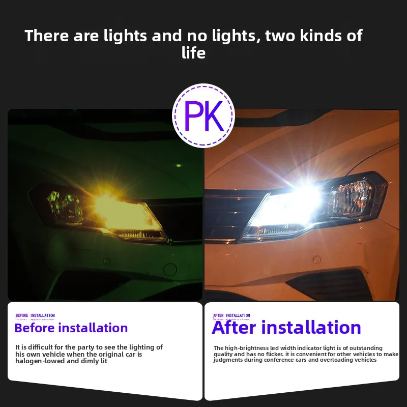 For Volkswagen VW Golf 4 5 6 7 MK4 MK5 MK6 MK7 Polo 6R 9N Scirocco R Car Position Parking Lights LED HD Reading Bulb Accessories