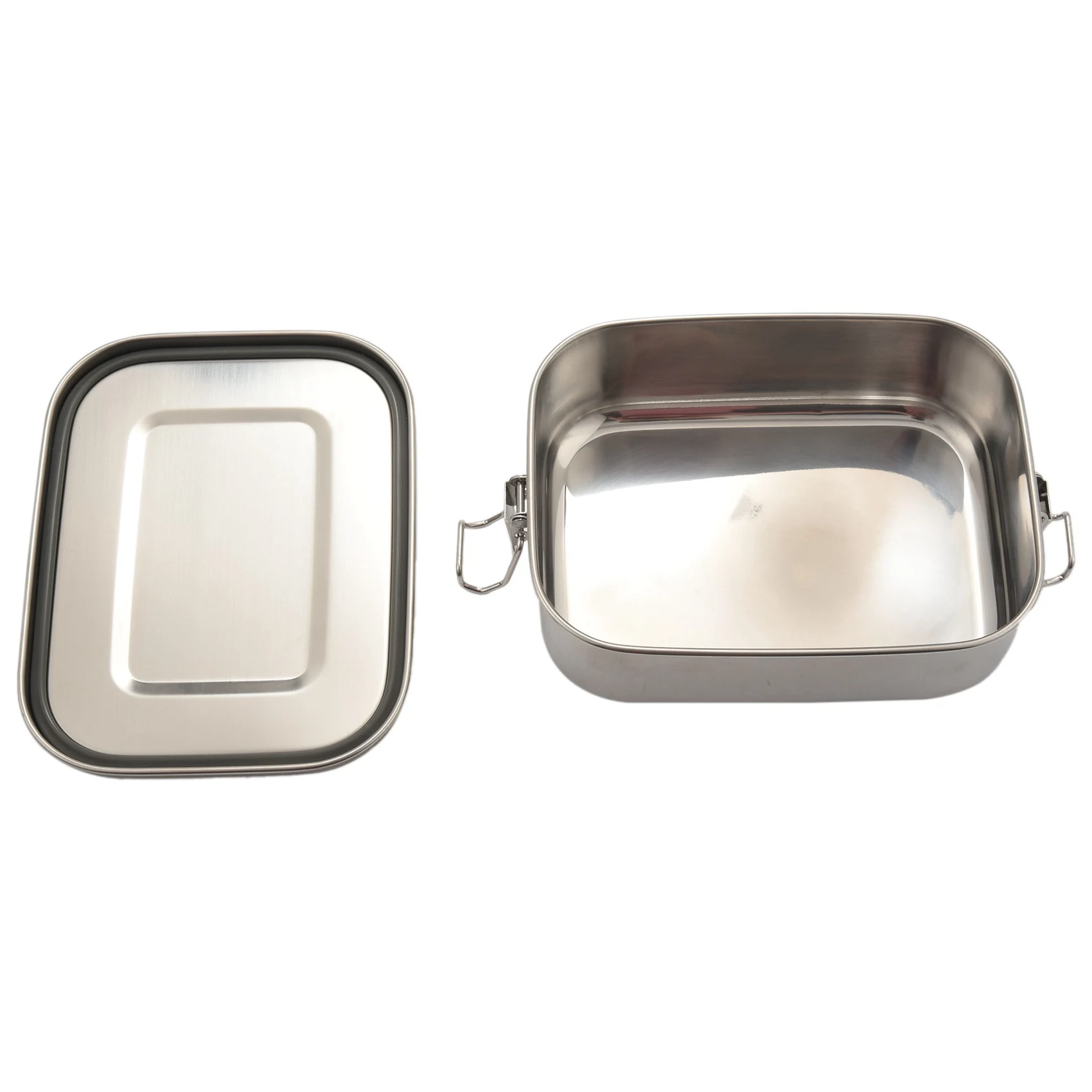 ABGH-3X Stainless Steel Lunch Food Container With Lock Clips And Leakproof Design, 800ML Bento Boxes Lunch Container