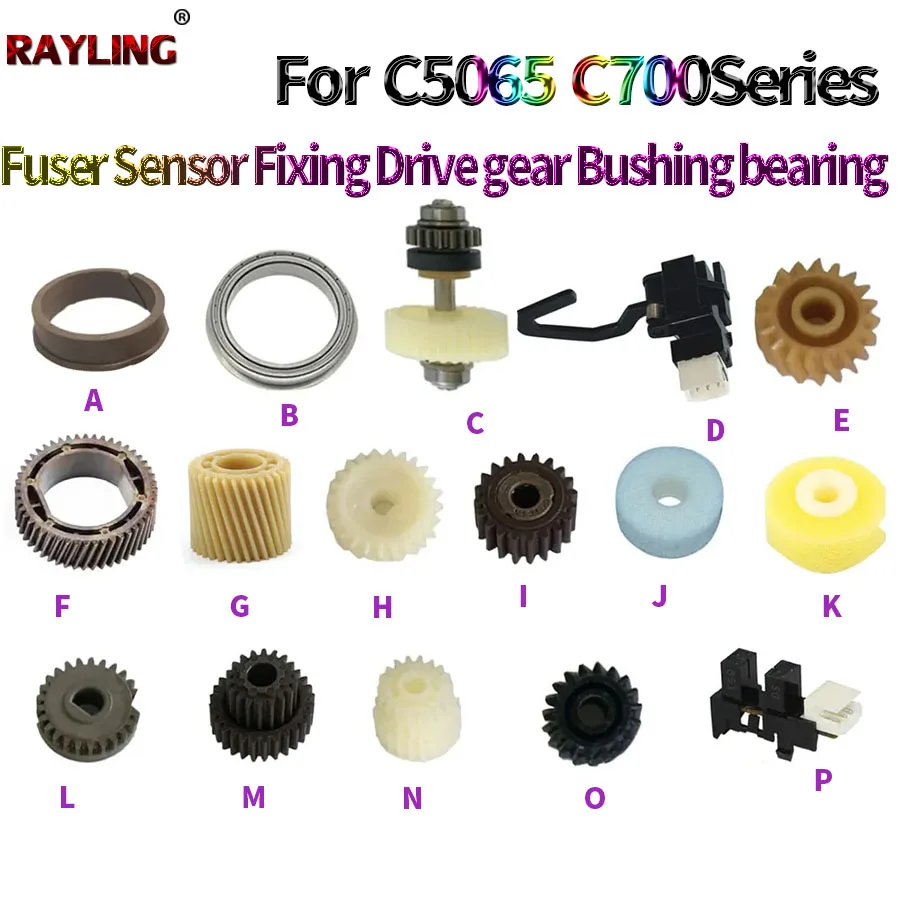 Fuser Sensor Fixing Drive gear Bushing bearing For Xerox C 650I 750I 5540I 6550I 7550I 5400 7600 6075 C7775 5585 7500 6685 5065