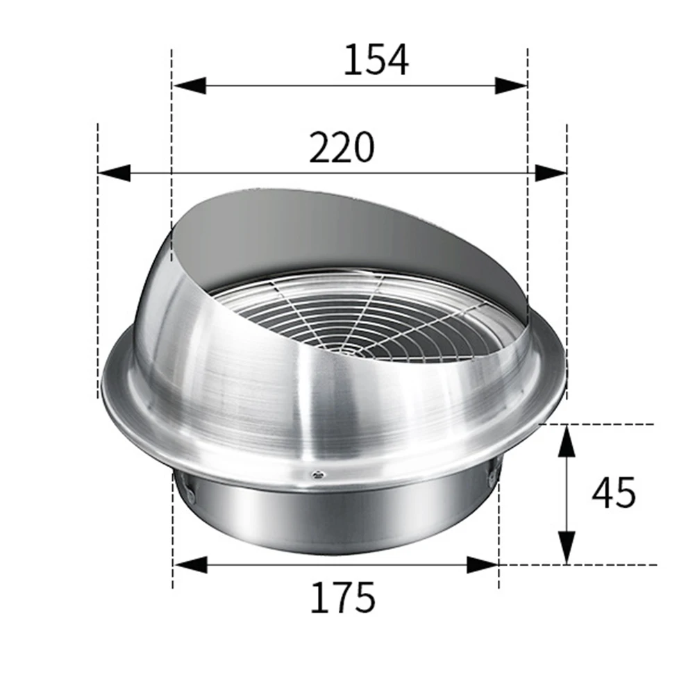 เครื่องดูดควันเครื่องดูดควัน Bugs ประสิทธิภาพฝาครอบท่อไอเสีย Vent Cap Weather Seal ฝาครอบท่อไอเสีย Outlet Valve