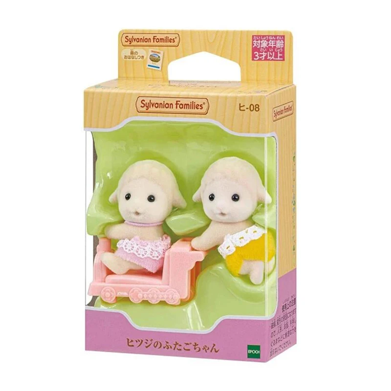 Sylvanian Families Figuras Anime, Gato Persa, Gêmeos Tripletos, Bebês, Husky, Coelho, Action Figure, Presente de Natal para Criança