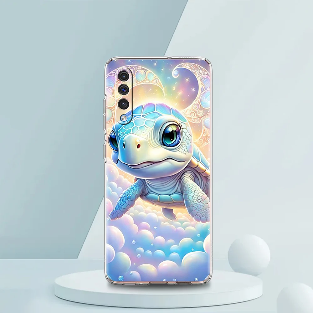 Ocean Animal Tortoise Soft TPU Cover for Samsung Galaxy A25 A23 A22 A52S A52 A55 A72 A51 A71 A41 A31 A13 Transparent Phone Case