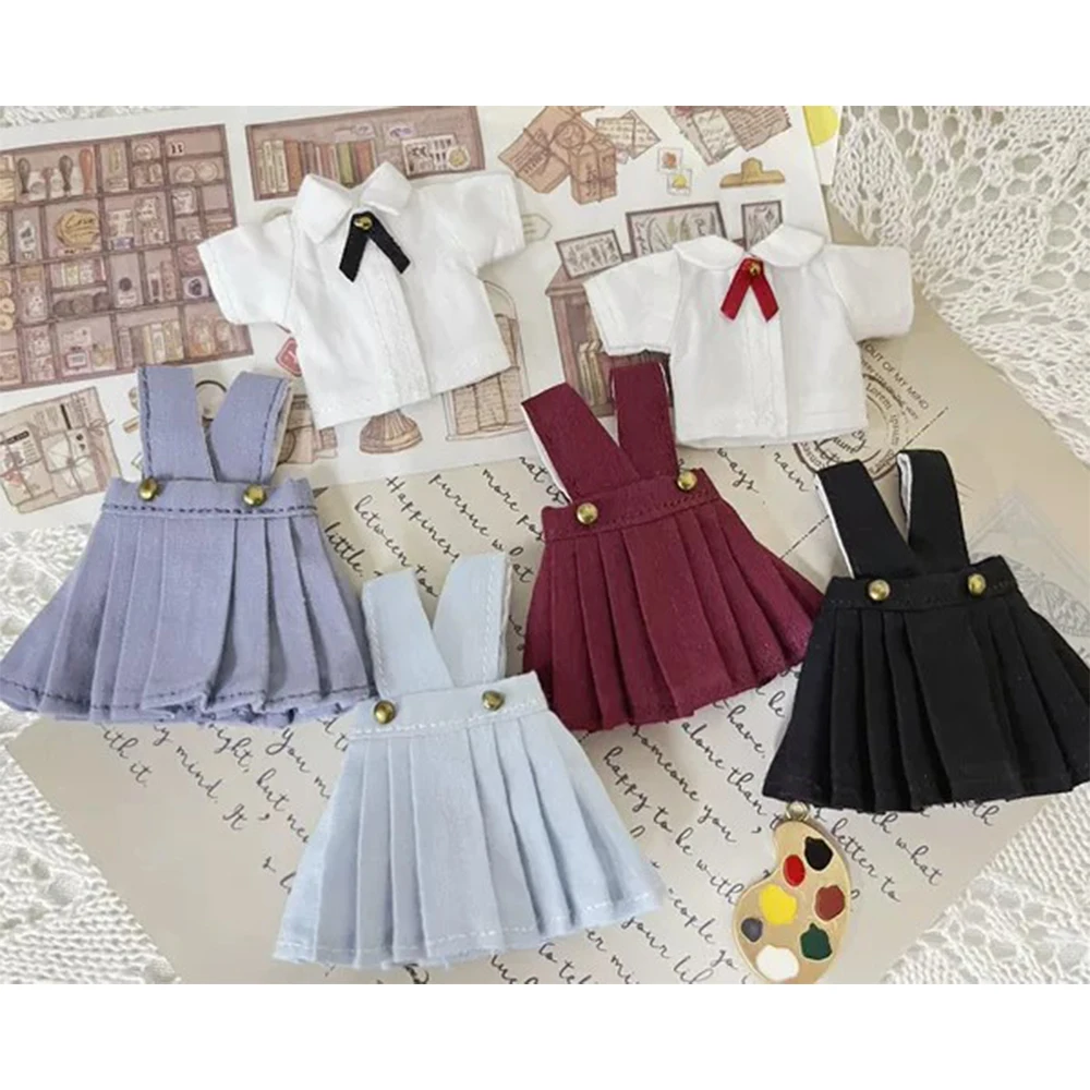 Ob11 Doll Clothes Doll Academy Uniform Set Jk Doll Skirt Dolls Suspender Skirt For Ob11,Ymy,Ddf,Gsc,Body9 1/12 Bjd Dolls