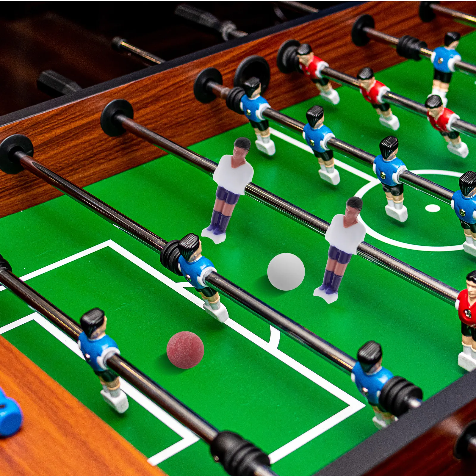 

10Pcs Desk Friendly Foosball Players Set Mini Table Football Figures Resin Made for Table Soccer Repair Hand Eye Coordination