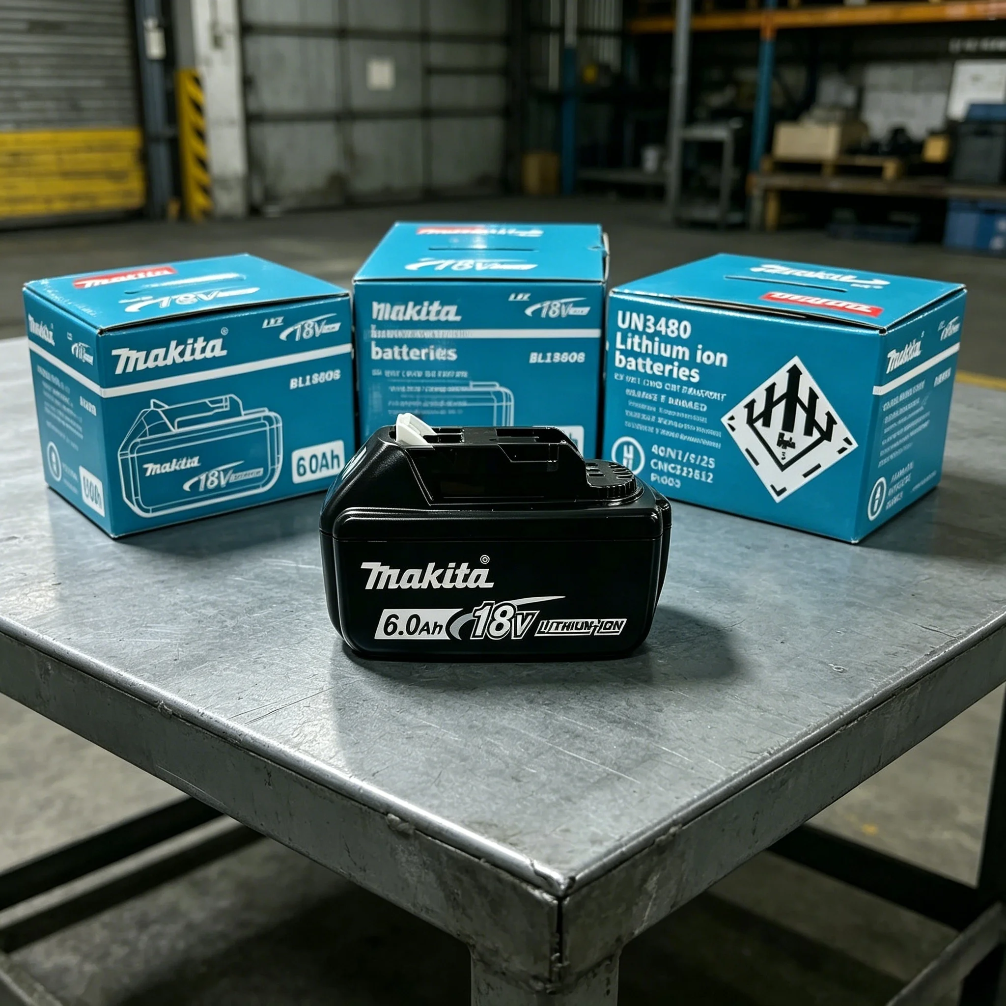 Makita BL1860B 18V 6.0Ah LXT Battery + DC18RC Fast Charger Kit, Power Display, EU/US Plug Option, Original Box.
