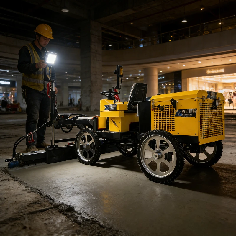 Customized Walk Behind Laser Screed Machine 2500mm Laser Level Vibrating Automatic Concrete Laser Leveling Machine Concrete